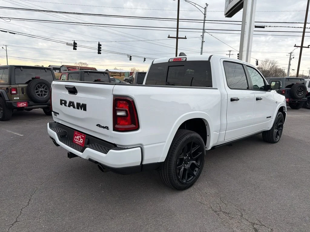 New 2026 Bright White Clear-Coat Exterior Paint RAM Laramie image 3