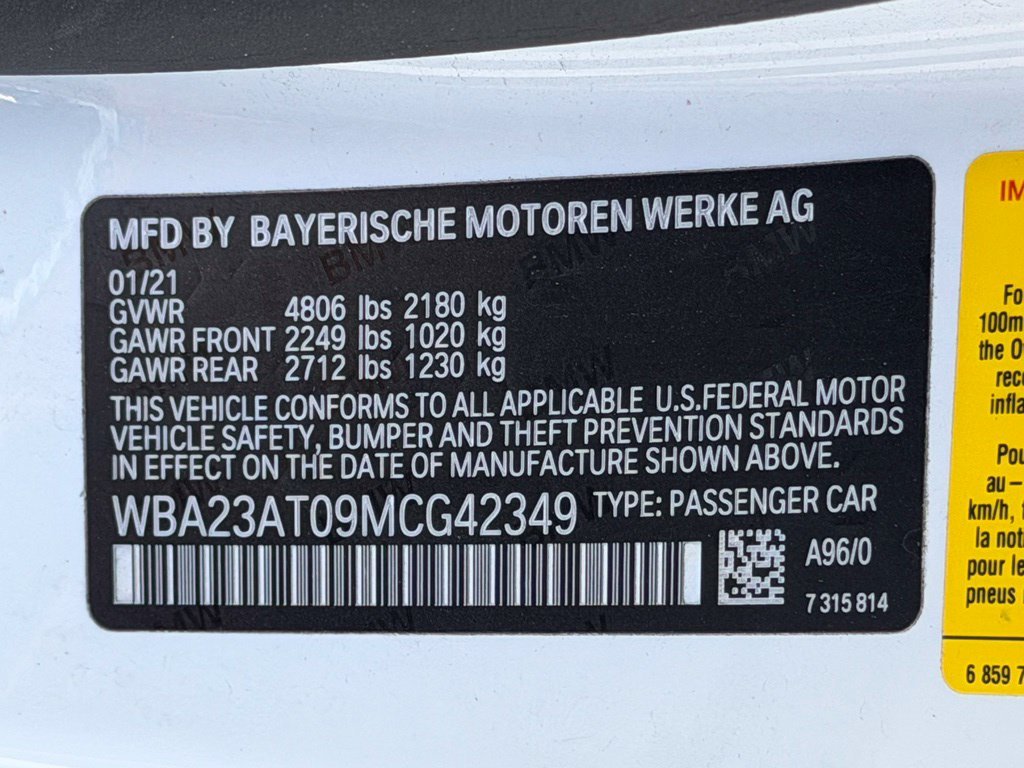 Certified Used 2021 White BMW 430i image 30