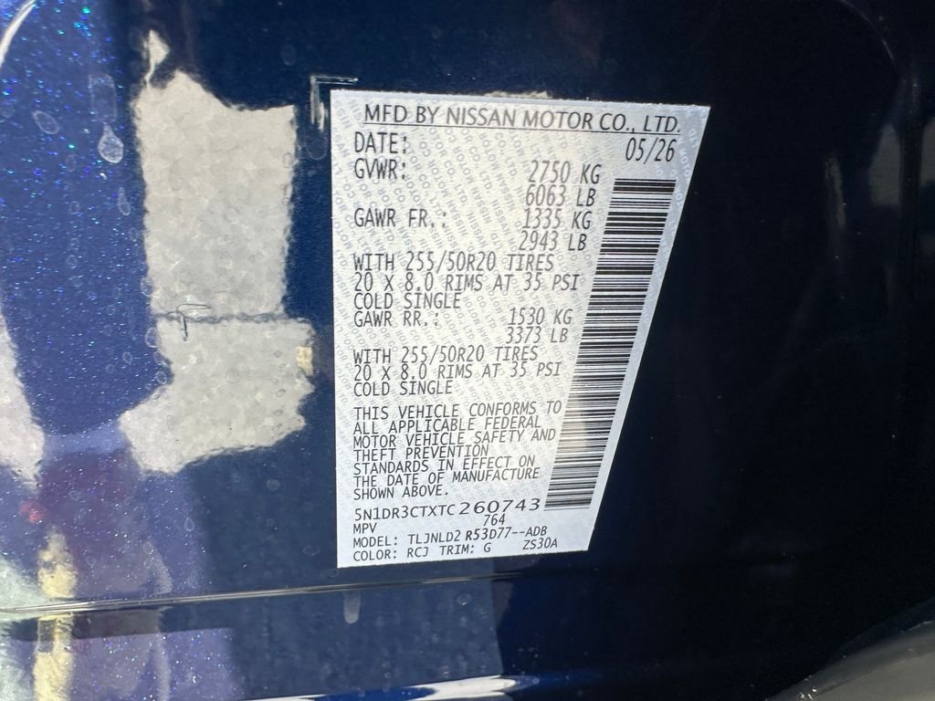 New 2026 Deep Ocean Blue Pearl Nissan SL image 11
