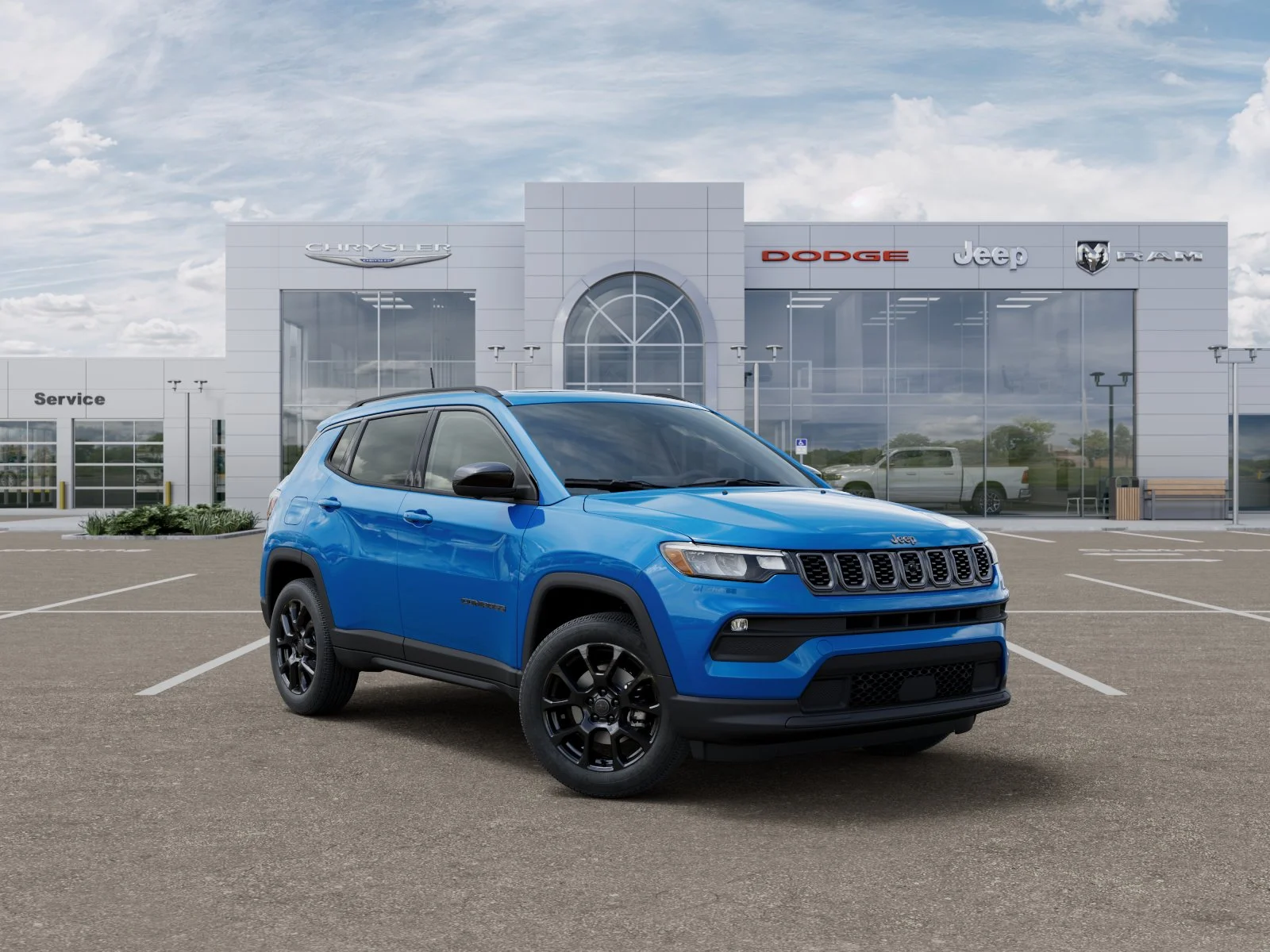 New 2025 Hydro Blue Pearl-Coat Exterior Paint Jeep Latitude image 22