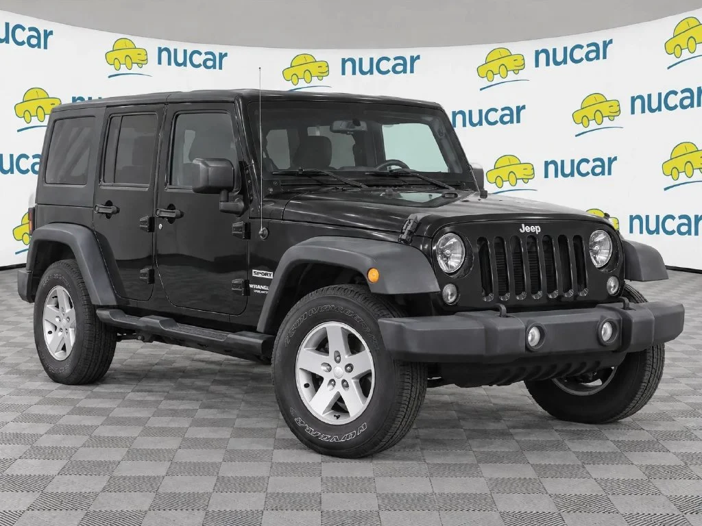 Used 2017 Black Jeep Unlimited Sport image 1