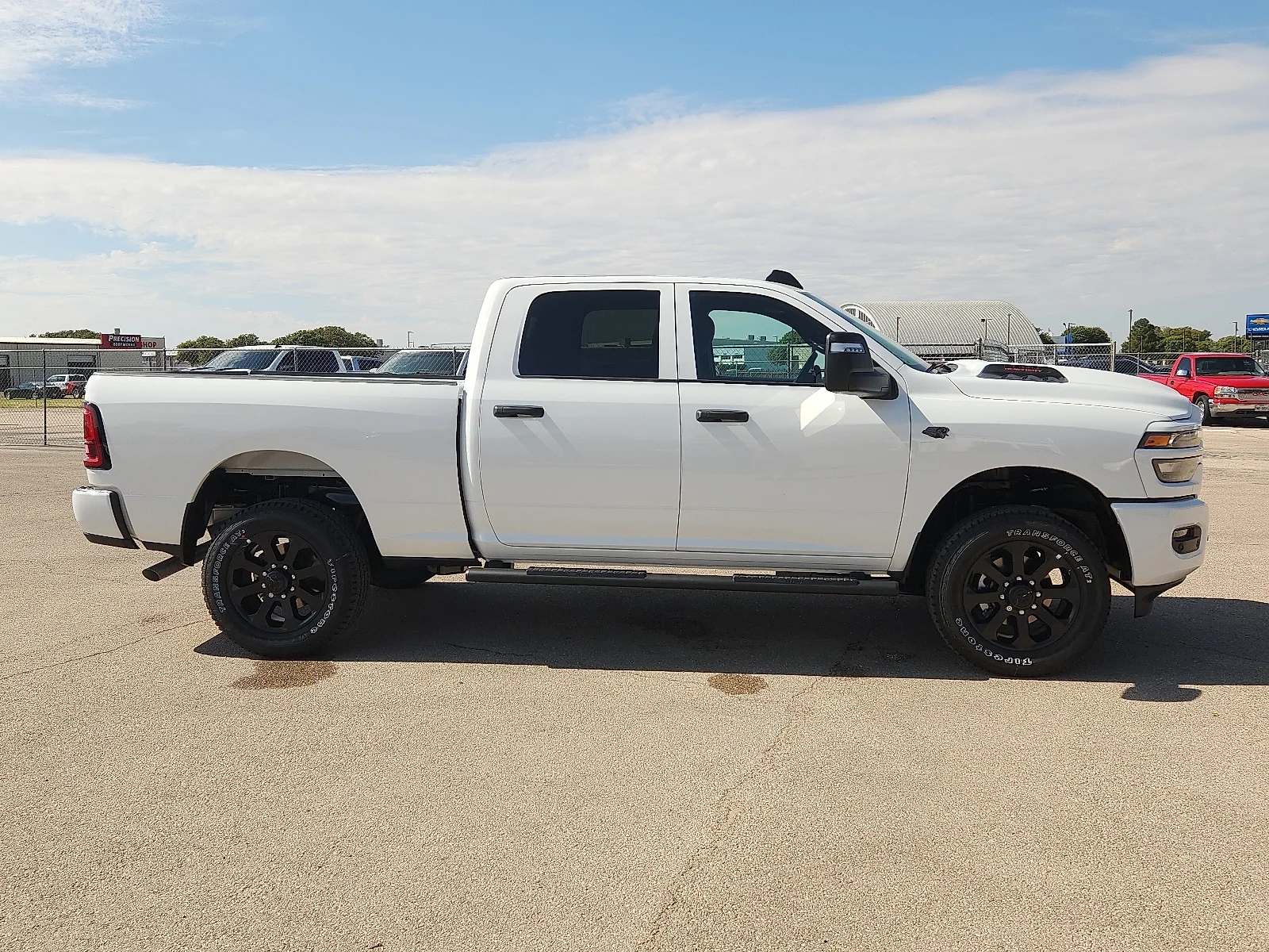 New 2027 Bright White Clear-Coat Paint Ram BLACK EXPRESS CREW CAB 4X4 6