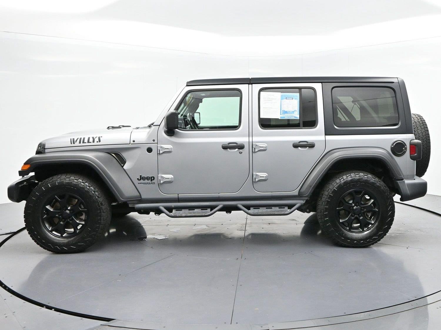 Used 2021 Billet Silver Metallic Clearcoat Jeep Unlimited Willys image 3