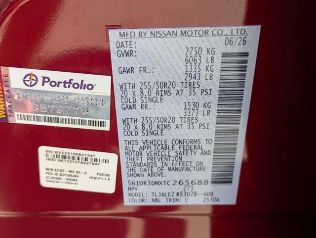 New 2026 Scarlet Ember Tintcoat Nissan Platinum image 31