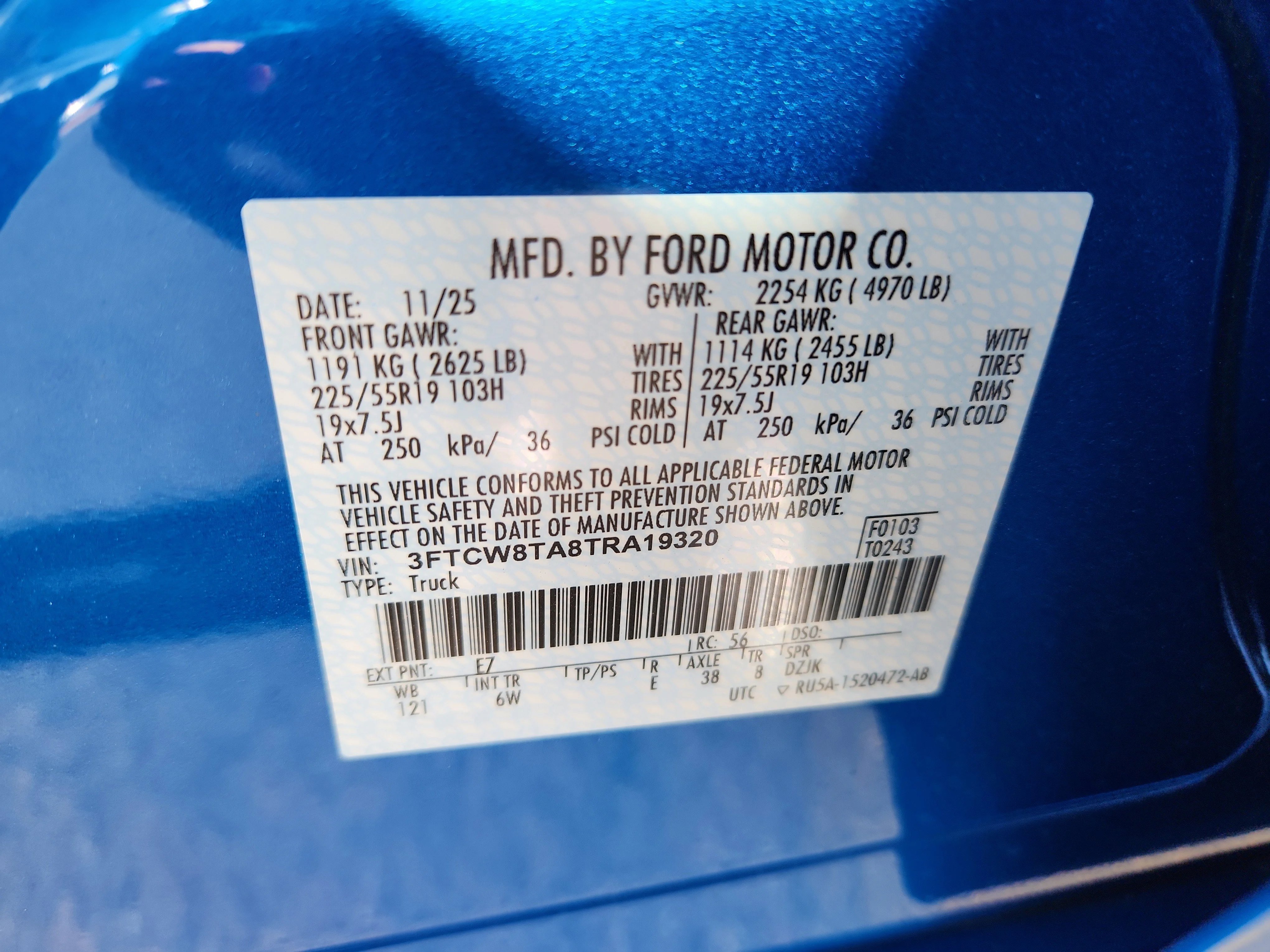 New 2026 Velocity Blue Ford Lobo Standard image 10