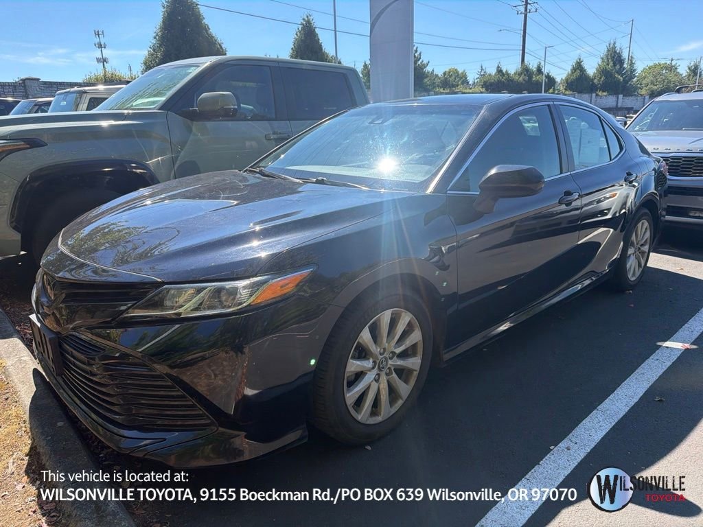 Used 2020 Black Toyota LE image 1