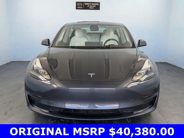 Used 2023 Tesla Model 3 Base with VIN 5YJ3E1EA3PF485056 for sale in Delray Beach, FL