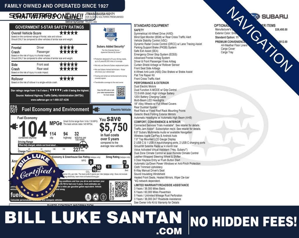 2025 Subaru Solterra Premium