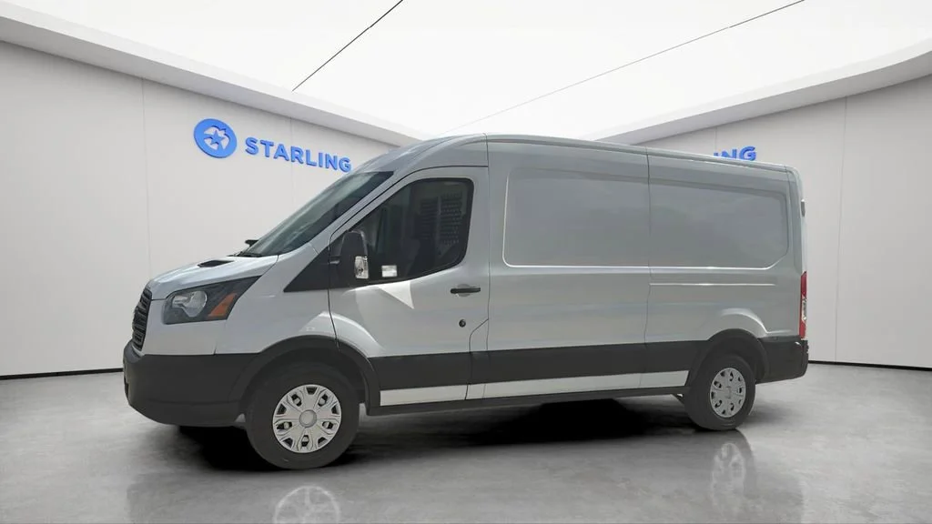 Used 2019 White Ford T-150 148" Med Rf 8600 GVWR Sliding RH Dr image 2
