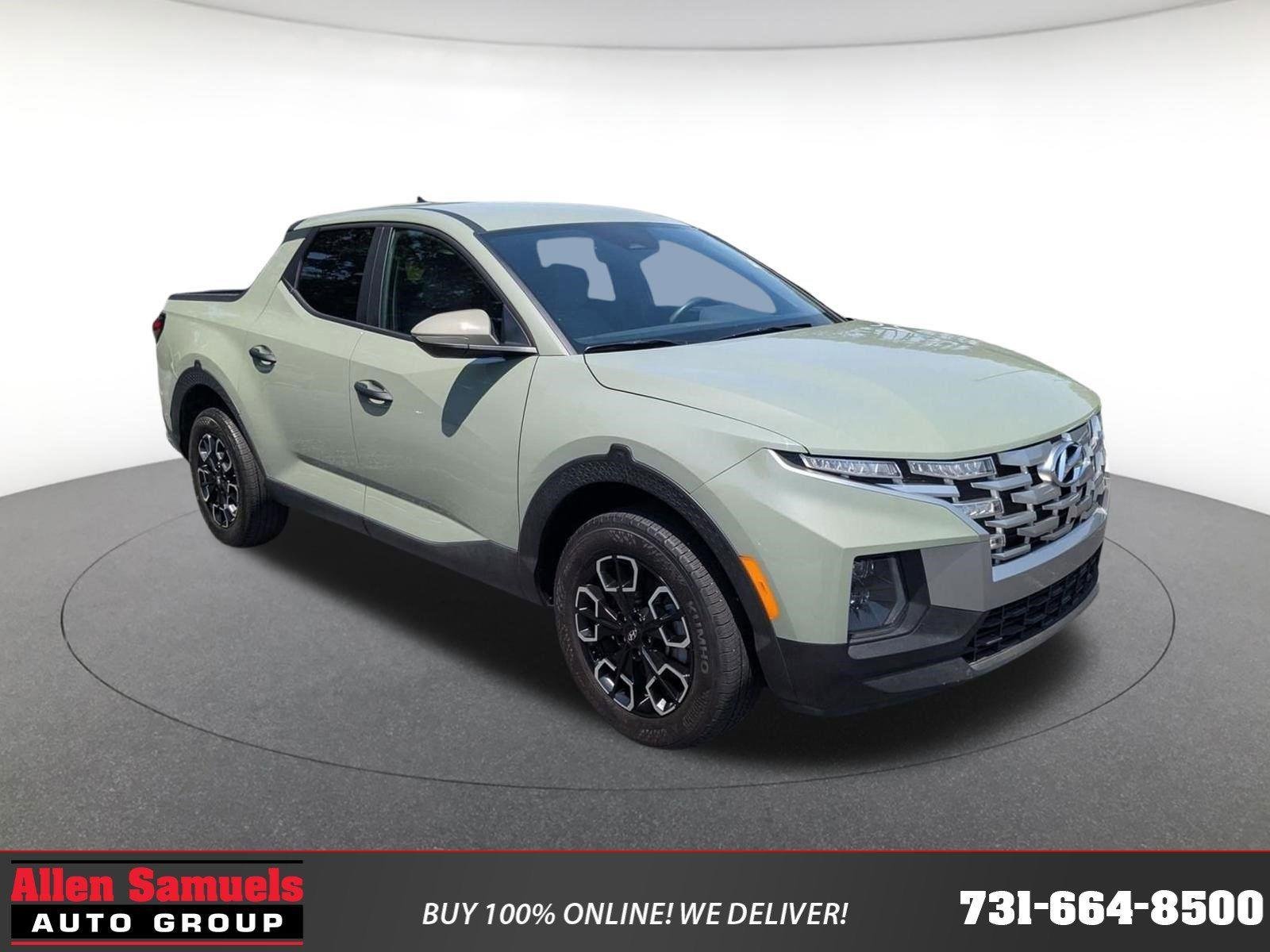 Sage Gray 2024 Hyundai Santa Cruz SEL Crew Cab FWD Pickup Truck Front-Wheel Drive
