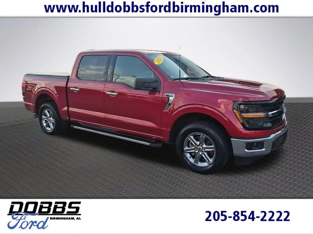 Certified Used 2025 Red Metallic Ford XLT image 1
