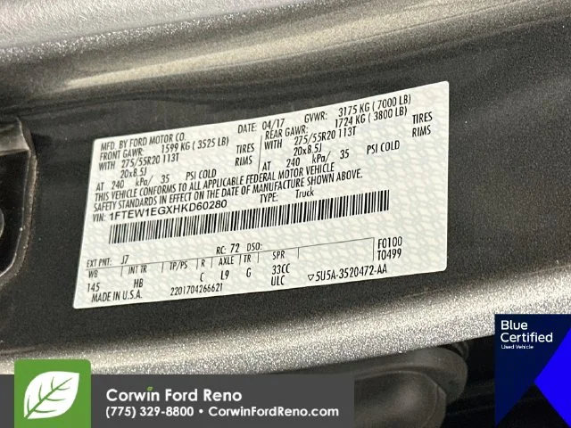 Certified Used 2017 Magnetic Ford Lariat image 39