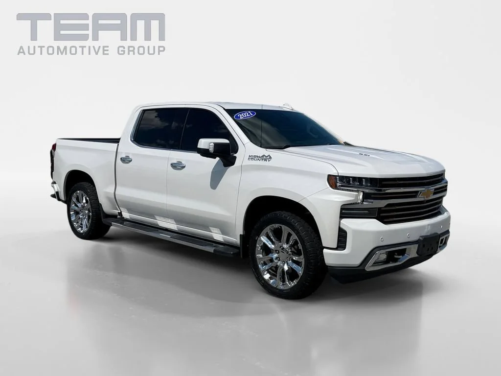 Used 2021 IRIDESCENT PEARL TRICOAT Chevrolet High Country image 1