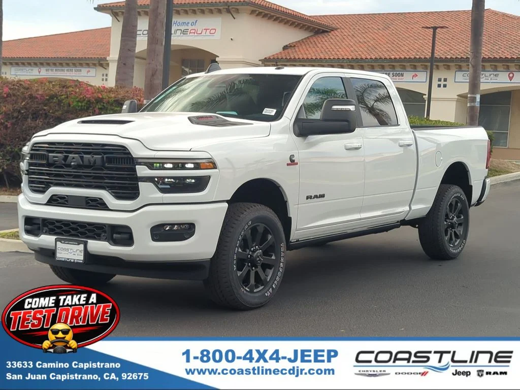 New 2026 Bright White Clear-Coat Exterior Paint RAM Laramie image 1