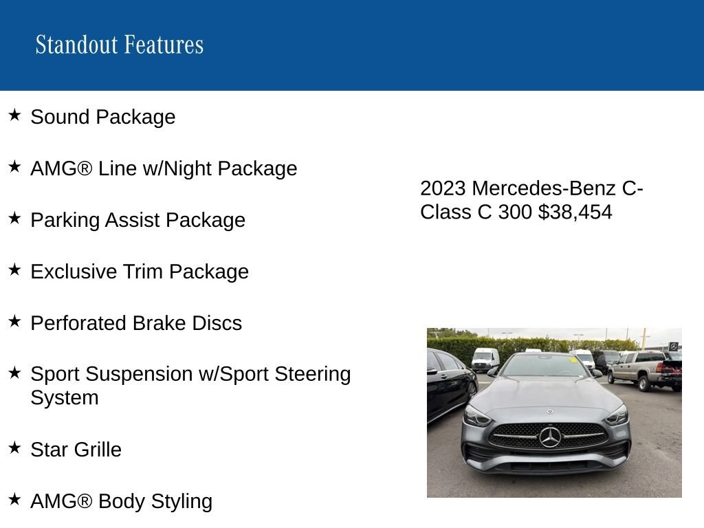 Certified Used 2023 Gray Mercedes-Benz C 300 image 8