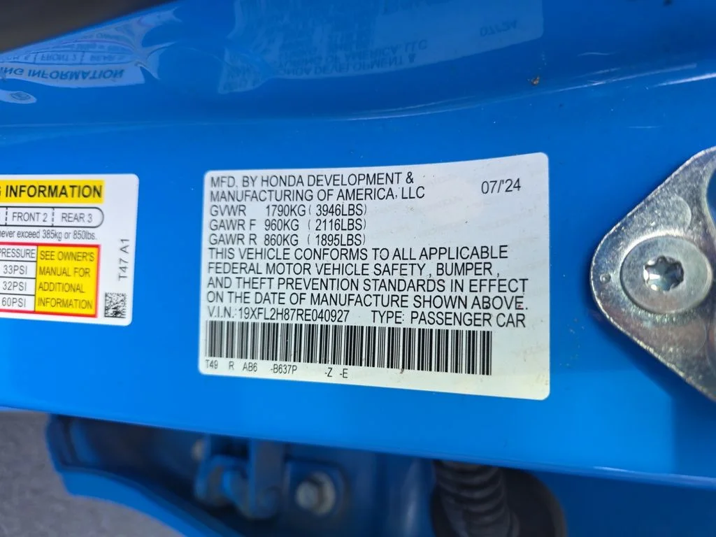Certified Used 2024 Boost Blue Pearl Honda 2.0L SPORT image 25