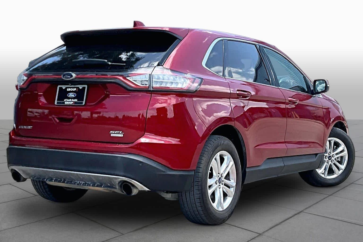 Used 2015 Ruby Red Metallic Tinted Clearcoat Ford SEL image 13