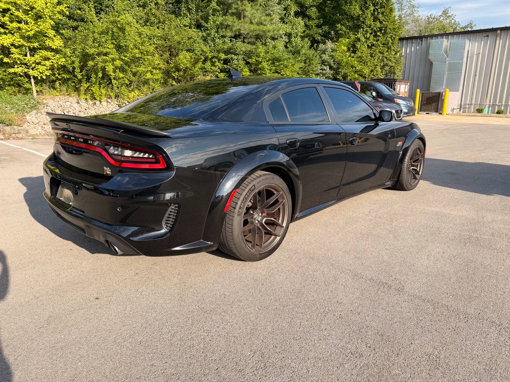 Used 2021 Pitch Black Clearcoat Dodge Scat Pack Widebody image 4