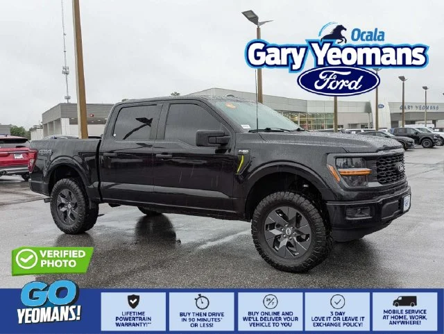 Certified Used 2025 Agate Black Metallic Ford STX image 1