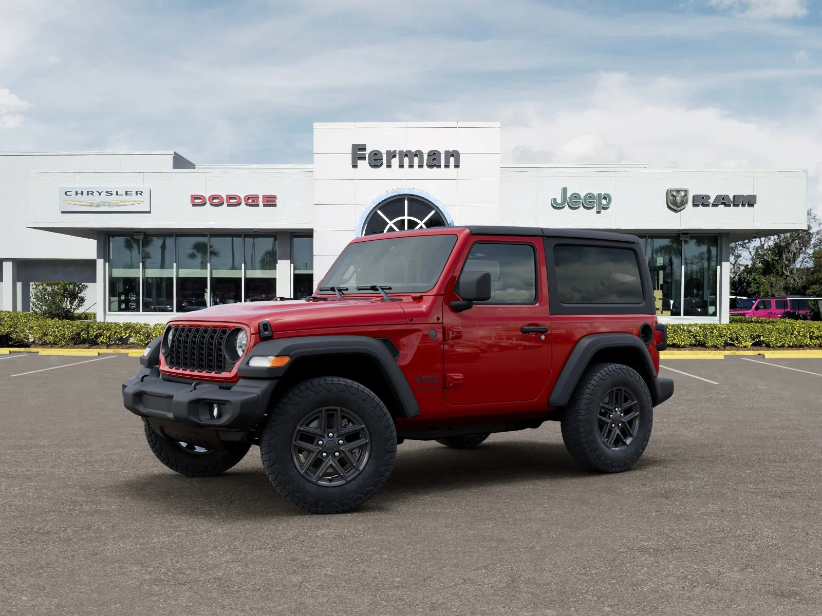 New 2026 Firecracker Red Clear-Coat Exterior Paint Jeep Sport S image 34