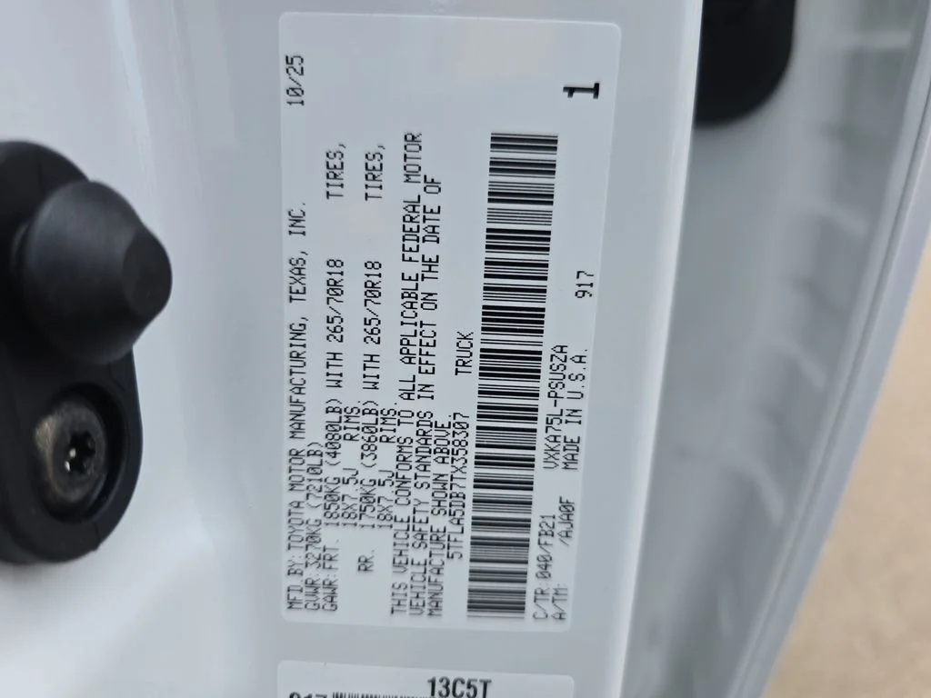 Used 2026 White Toyota SR5 image 35