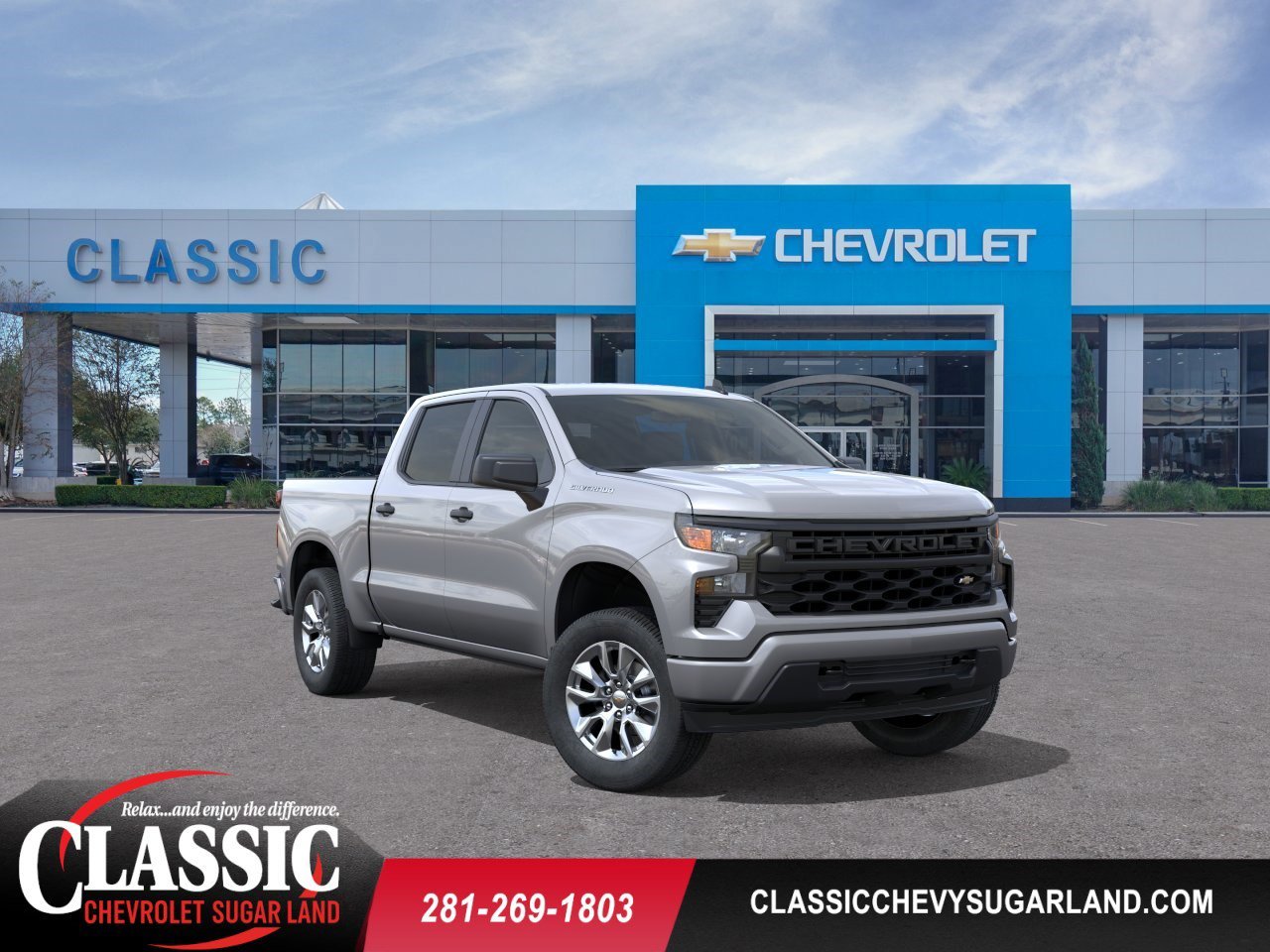 2026 Chevrolet Silverado 1500 Custom Gray at Classic Elite Chevrolet Sugar Land