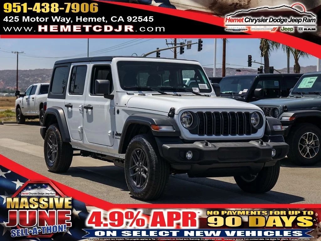 New 2026 Bright White Clear-Coat Exterior Paint Jeep Sport image 1