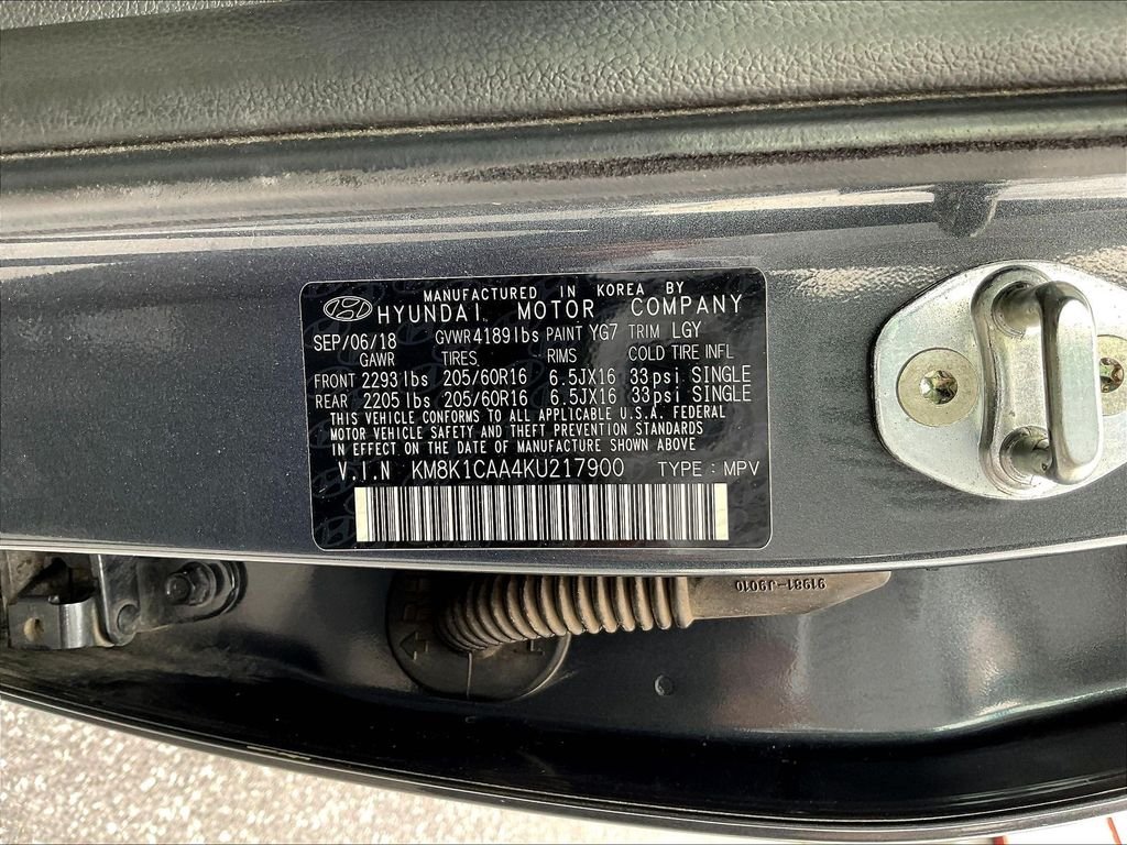 Used 2019 Gray Hyundai SE image 20