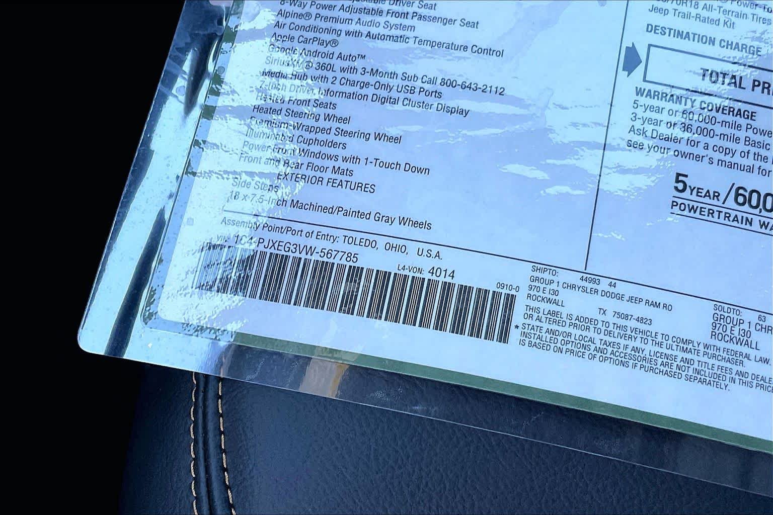 New 2027 Black Clear-Coat Paint Jeep Sahara image 18