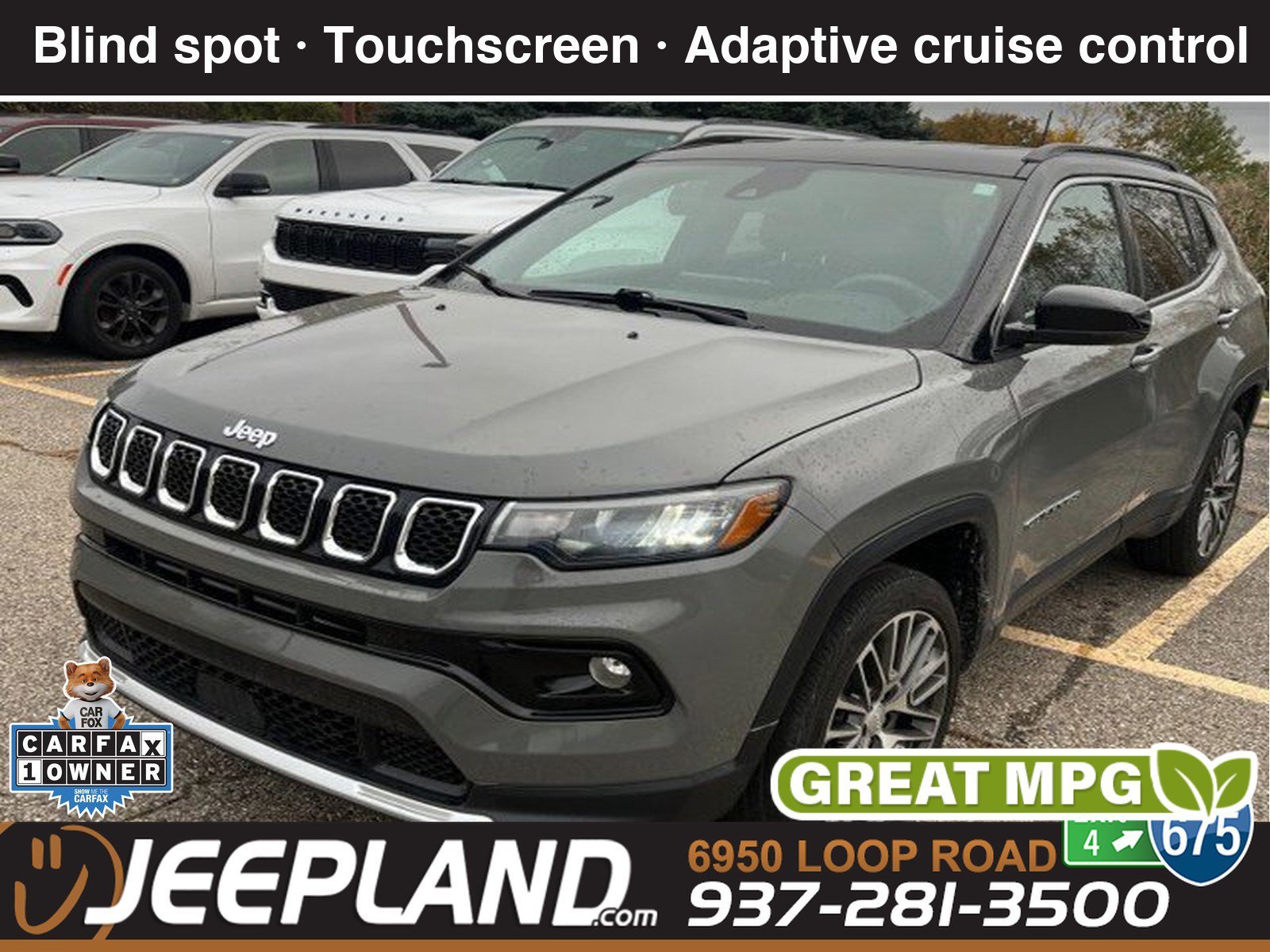 Used 2023 Sting-Gray Clearcoat Jeep Limited image 1