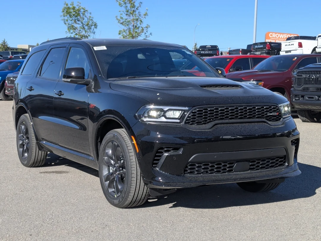 New 2026 Black Dodge GT Plus - - AWD - Ventilated Seats - Trailer Brake Ctrl - 2nd Row Heated Seats & More! image 2