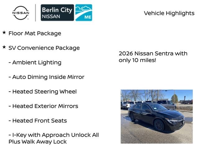 New 2026 Super Black Nissan SV image 7
