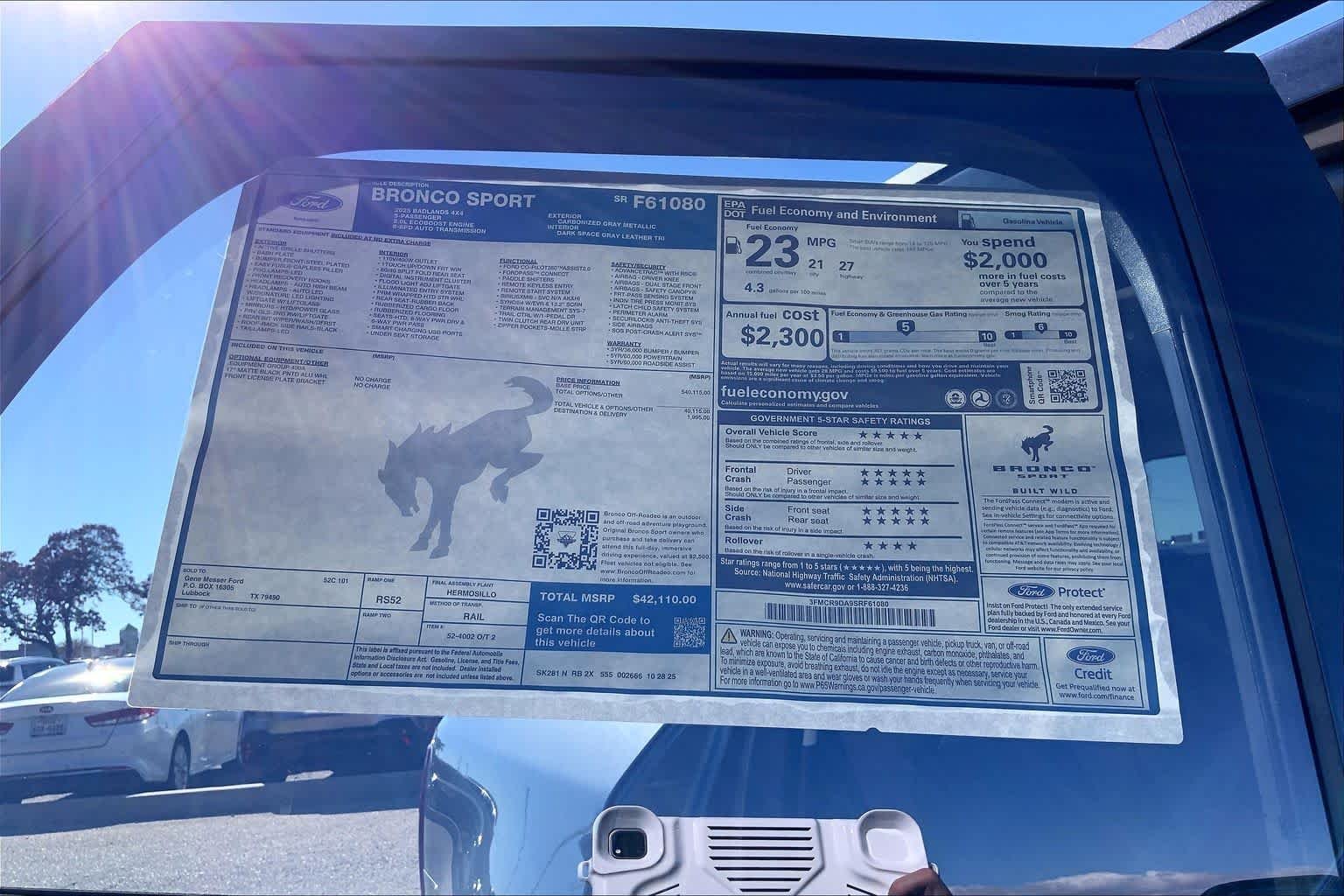 New 2025 Carbonized Gray Metallic Ford Badlands image 22