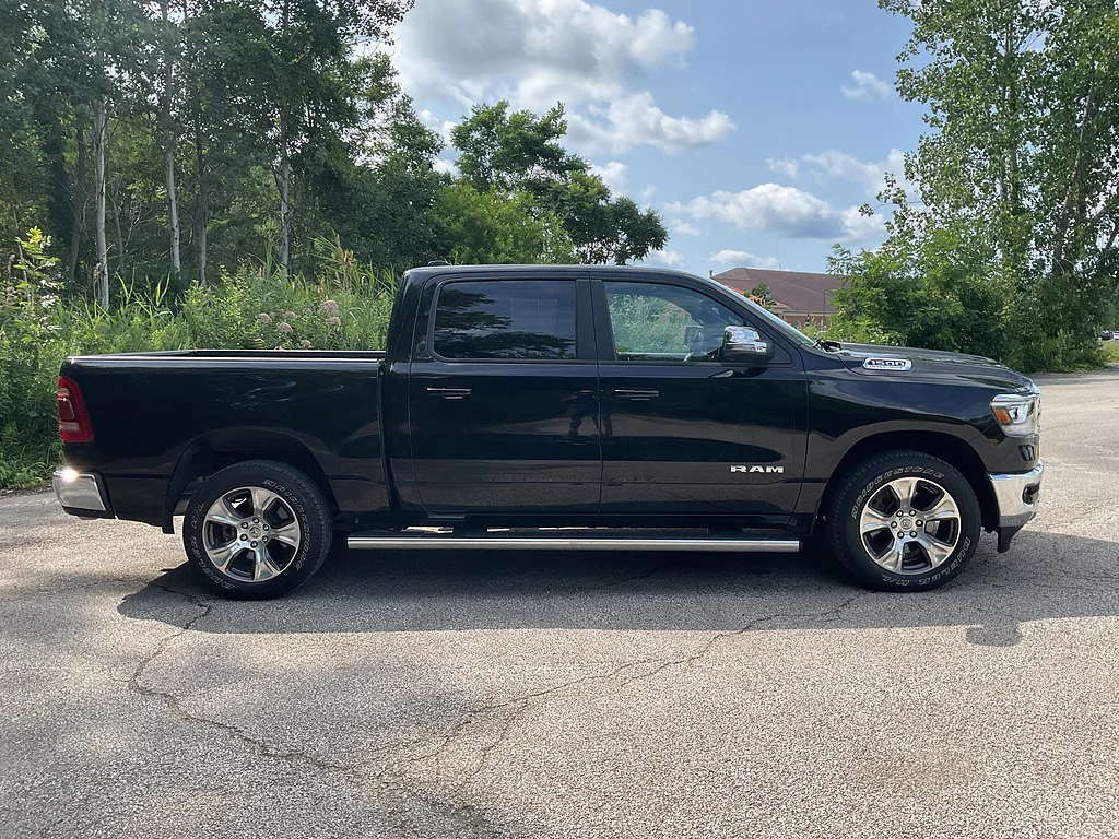 Used 2024 Diamond Black Crystal Pearl Coat Ram Laramie image 4