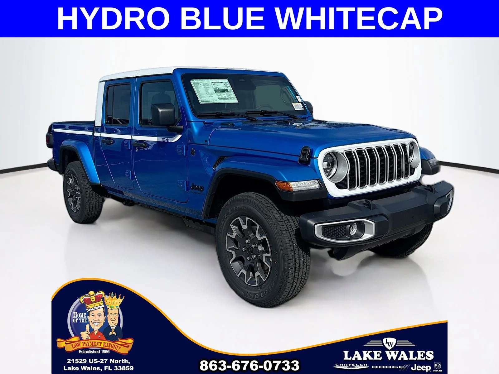 New 2026 Hydro Blue Pearl-Coat Exterior Paint Jeep  image 1