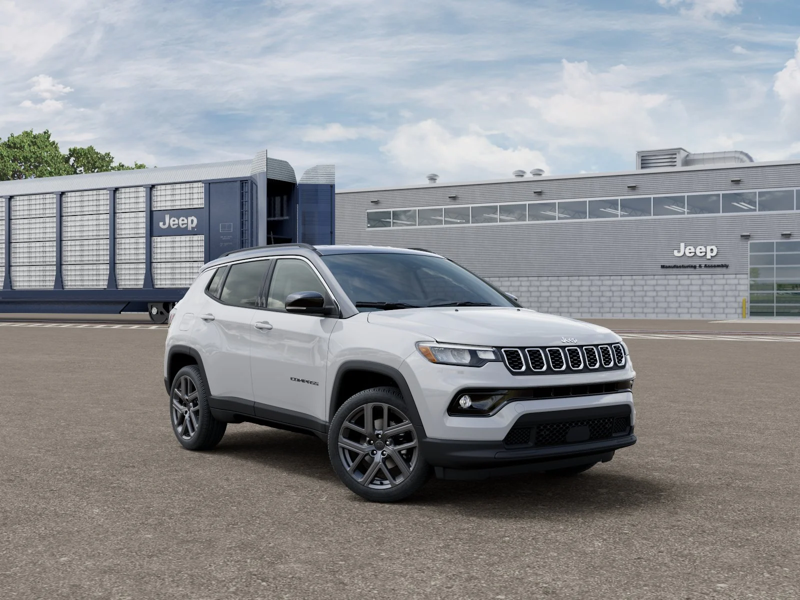 New 2026 Bright White Clear-Coat Exterior Paint Jeep Limited image 3