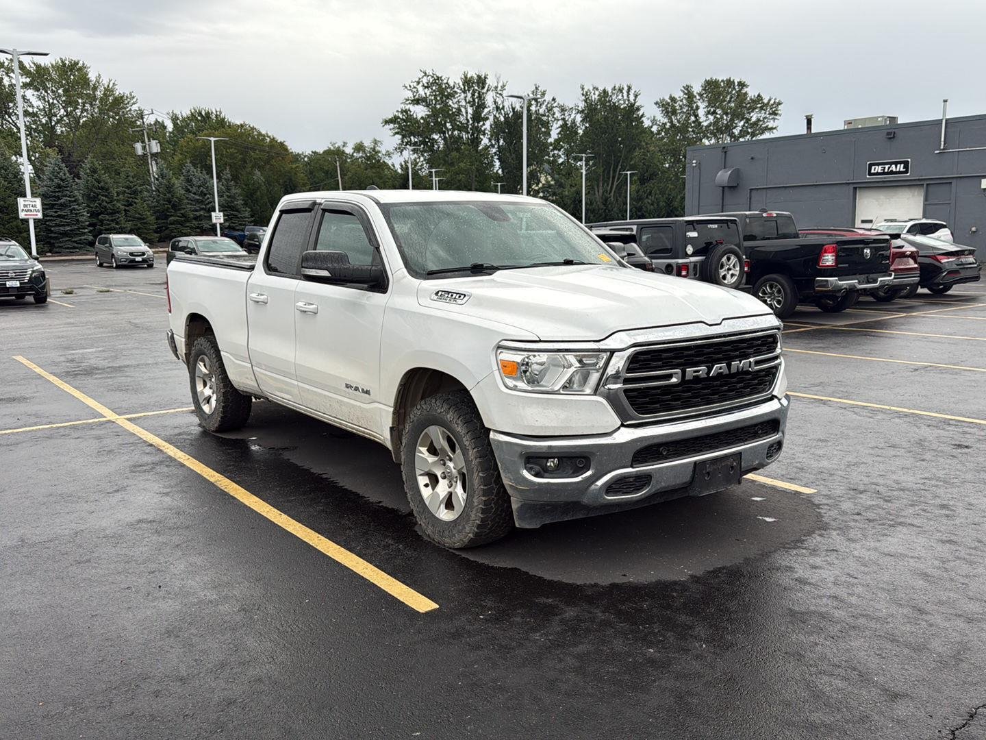 Used 2022 Bright White Clearcoat Ram Big Horn image 10