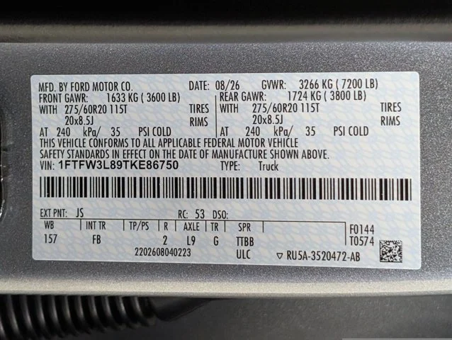 New 2026 Iconic Silver Metallic Ford XLT image 67