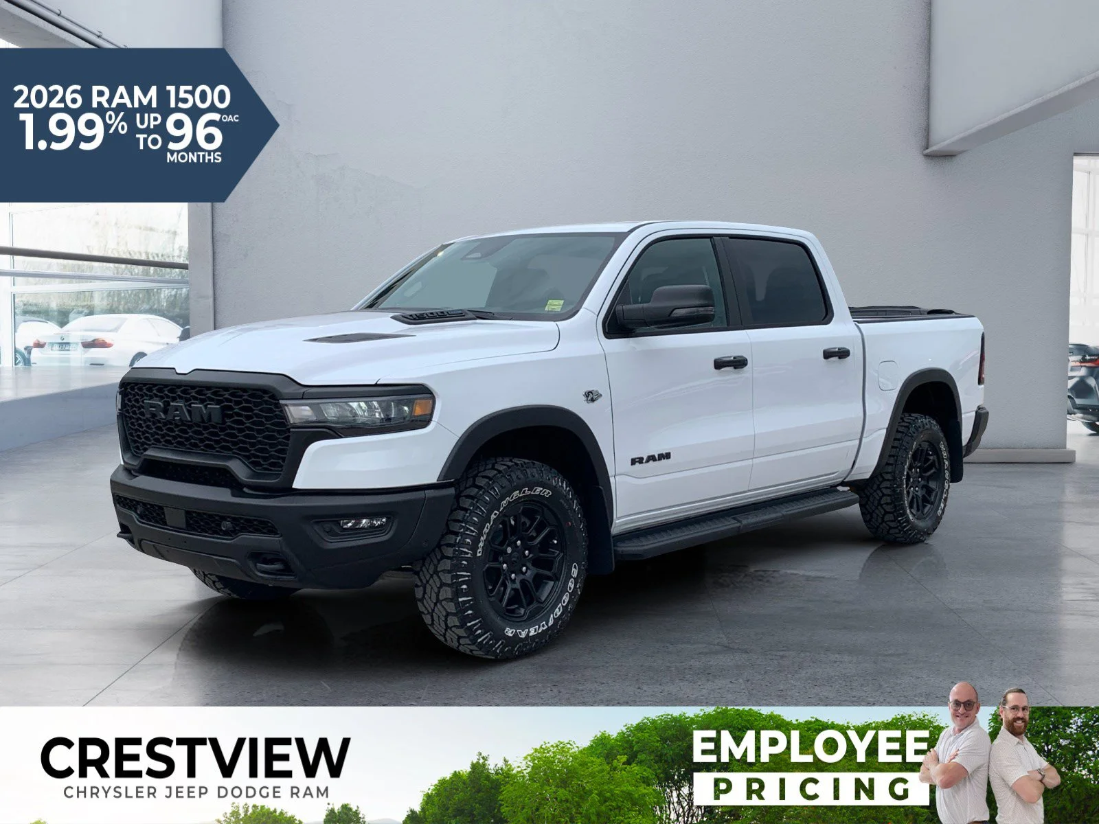 New 2026 Bright White Ram Rebel image 1