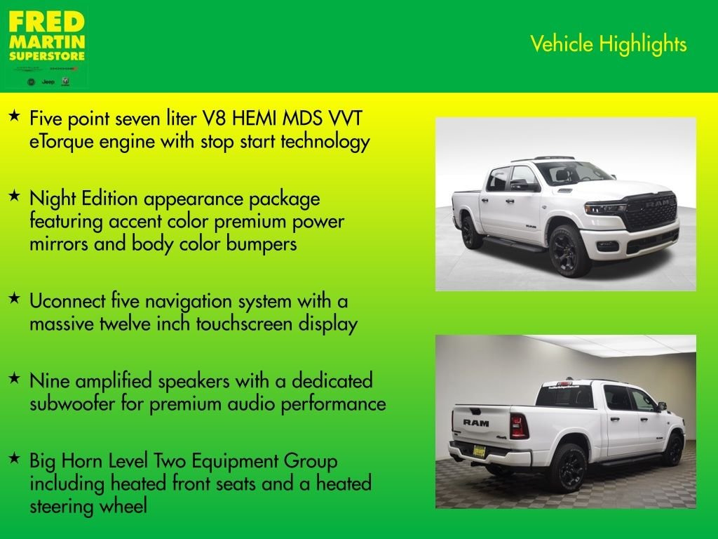 New 2026 Bright White Clearcoat RAM Big Horn/Lone Star image 8