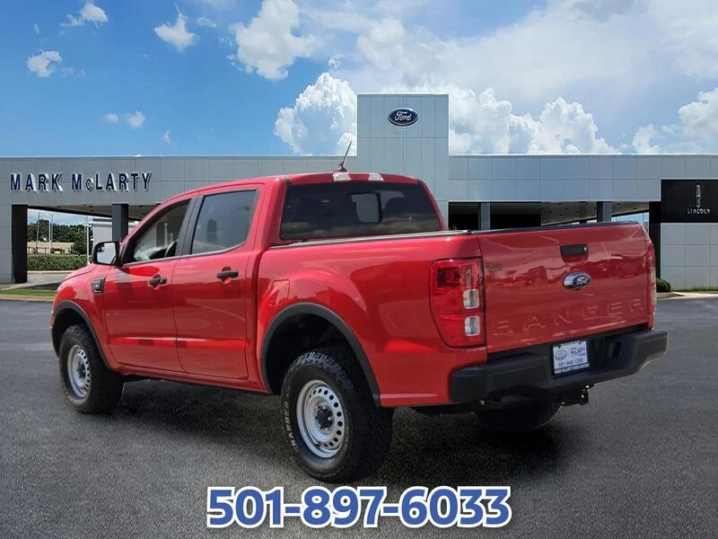 Used 2021 RED FORD XL 2WD SUPERCREW 5