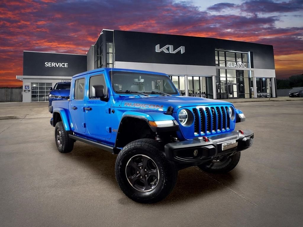 Used 2021 Blue Jeep Rubicon image 1