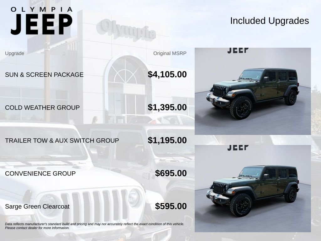 Used 2023 Green Jeep Willys 4xe image 4