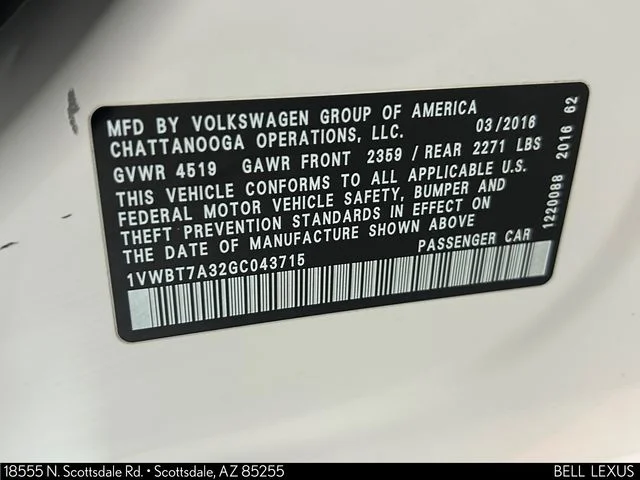 Used 2016 White Volkswagen 1.8T SE image 32