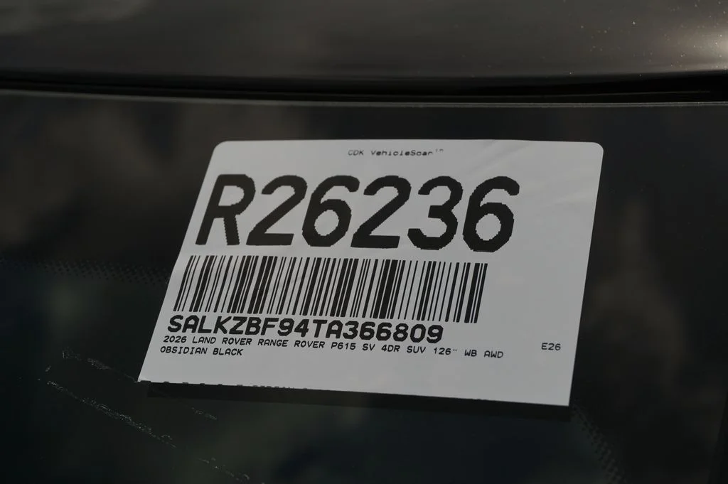 New 2026 Obsidian Black in Gloss Finish Land Rover SV image 44