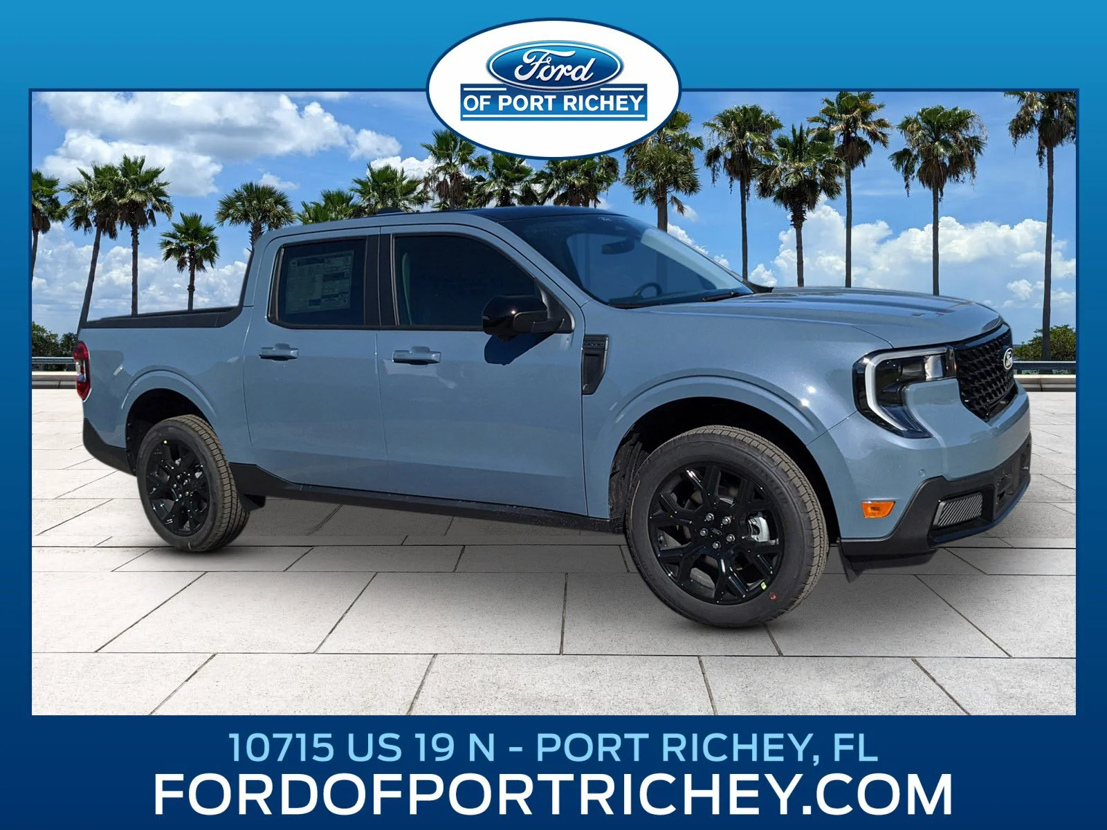 New 2026 Azure Gray Metallic Tri-Coat Ford Lariat® image 1