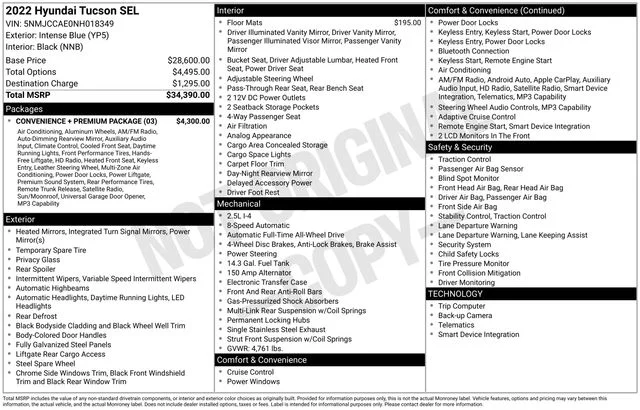 Used 2022 Blue Hyundai SEL image 17
