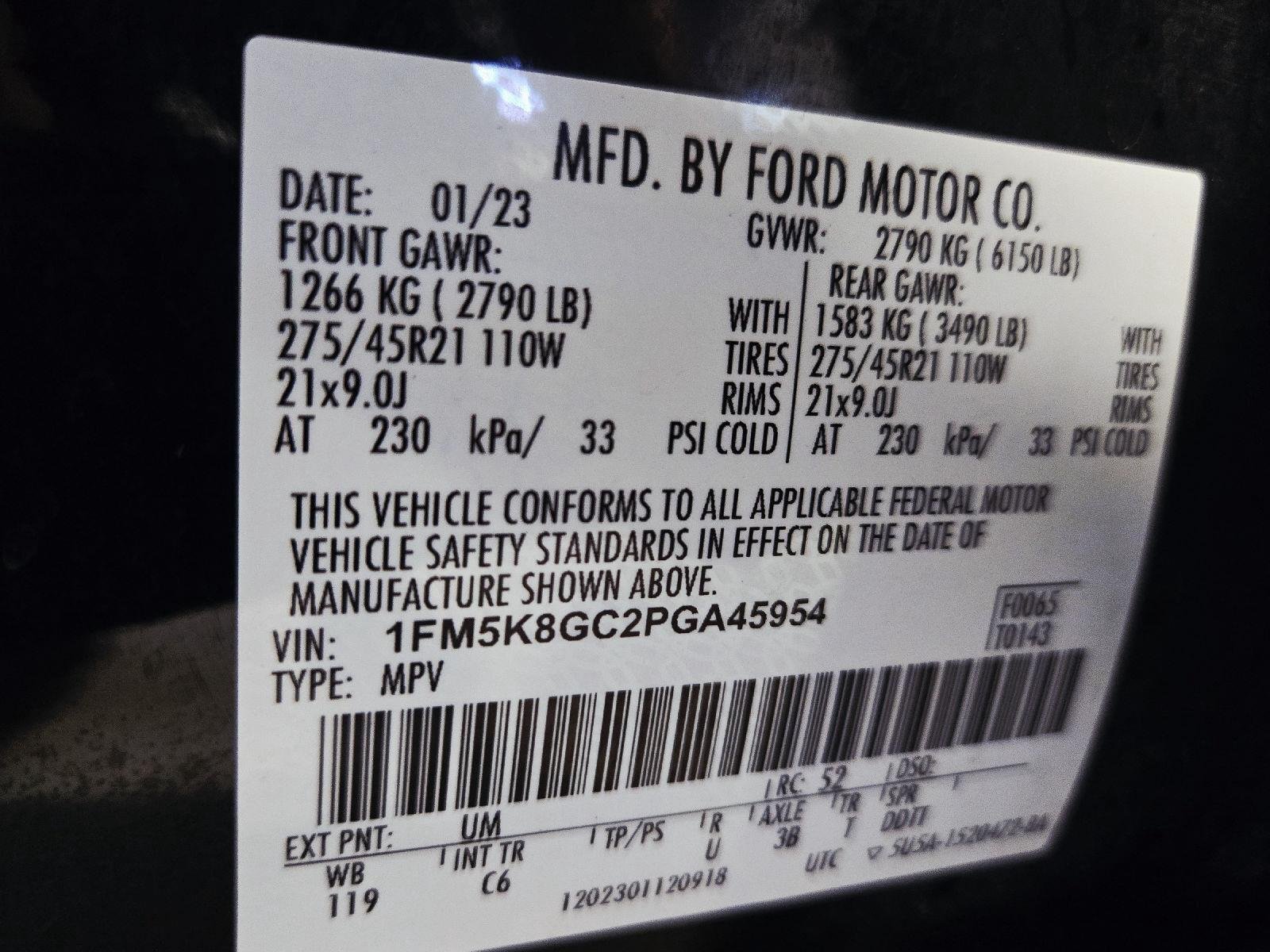 Used 2023 Agate Black Ford ST image 73