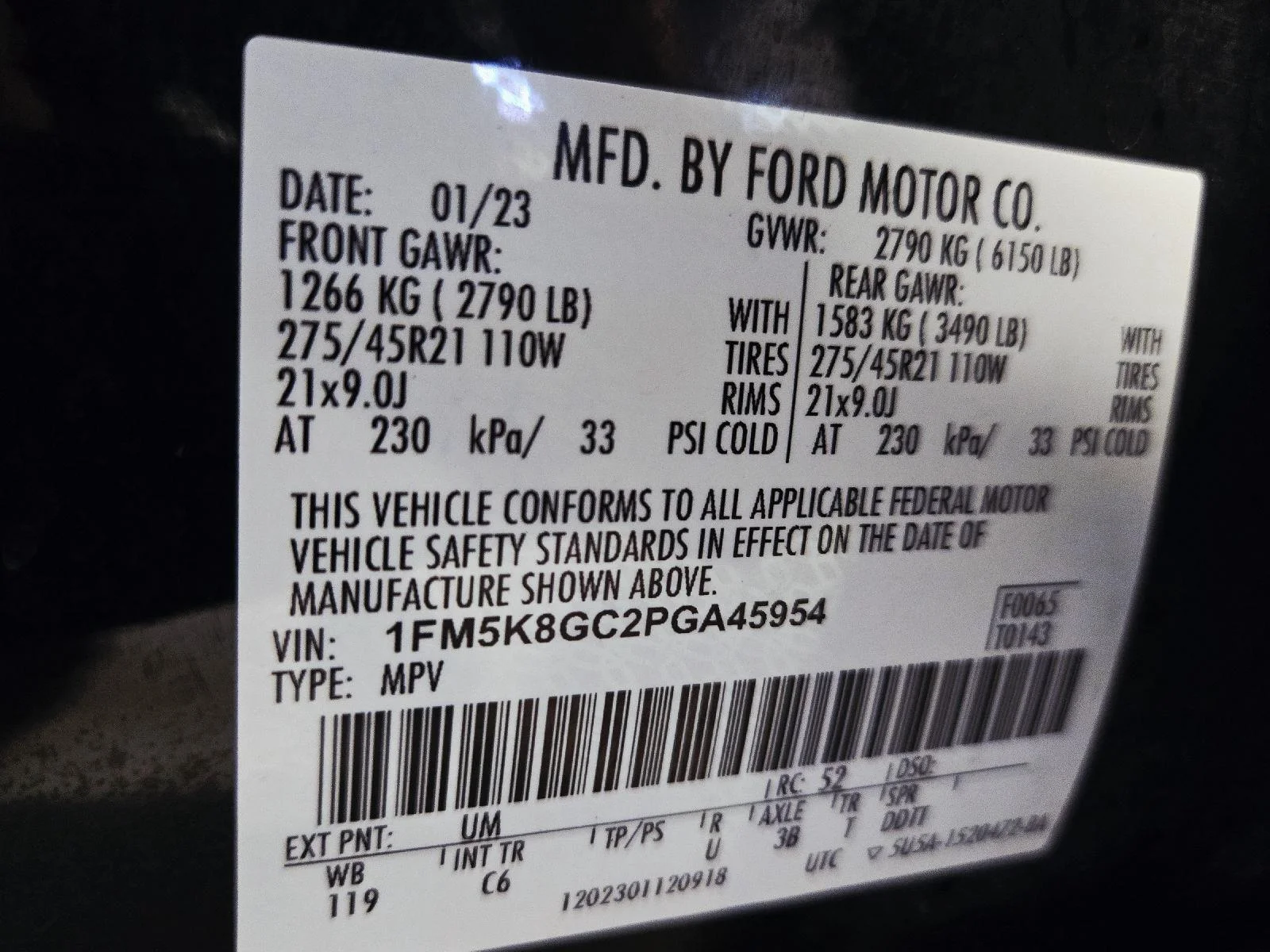 Used 2023 Agate Black Ford ST image 73