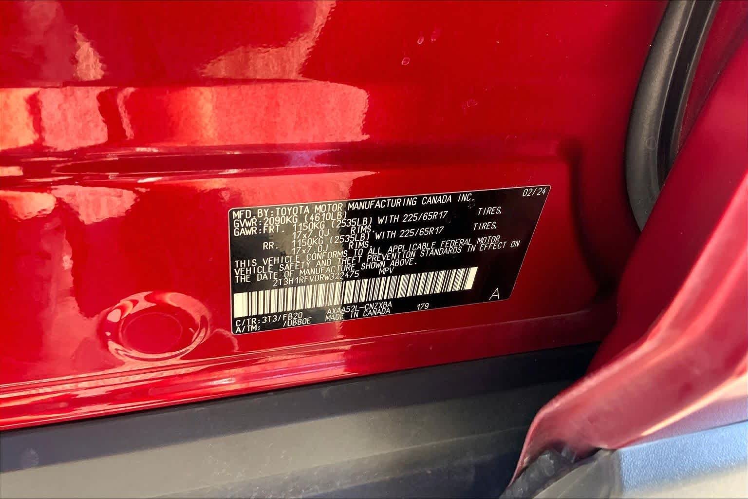 Used 2024 Ruby Flare Pearl Toyota LE image 31